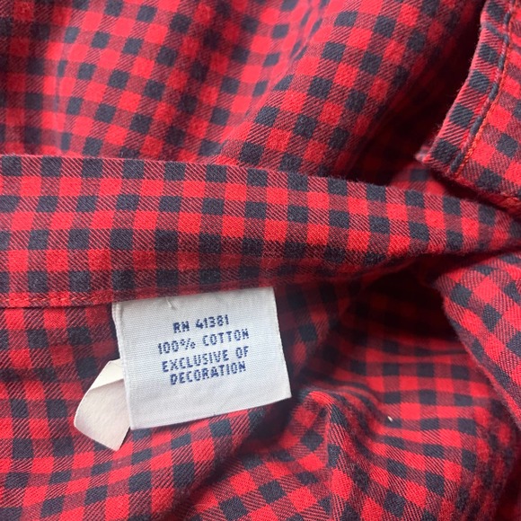 Ralph Lauren Mens Shirt Size XL Red/Blue Gingham Button Down Long Sleeves - Picture 10 of 12